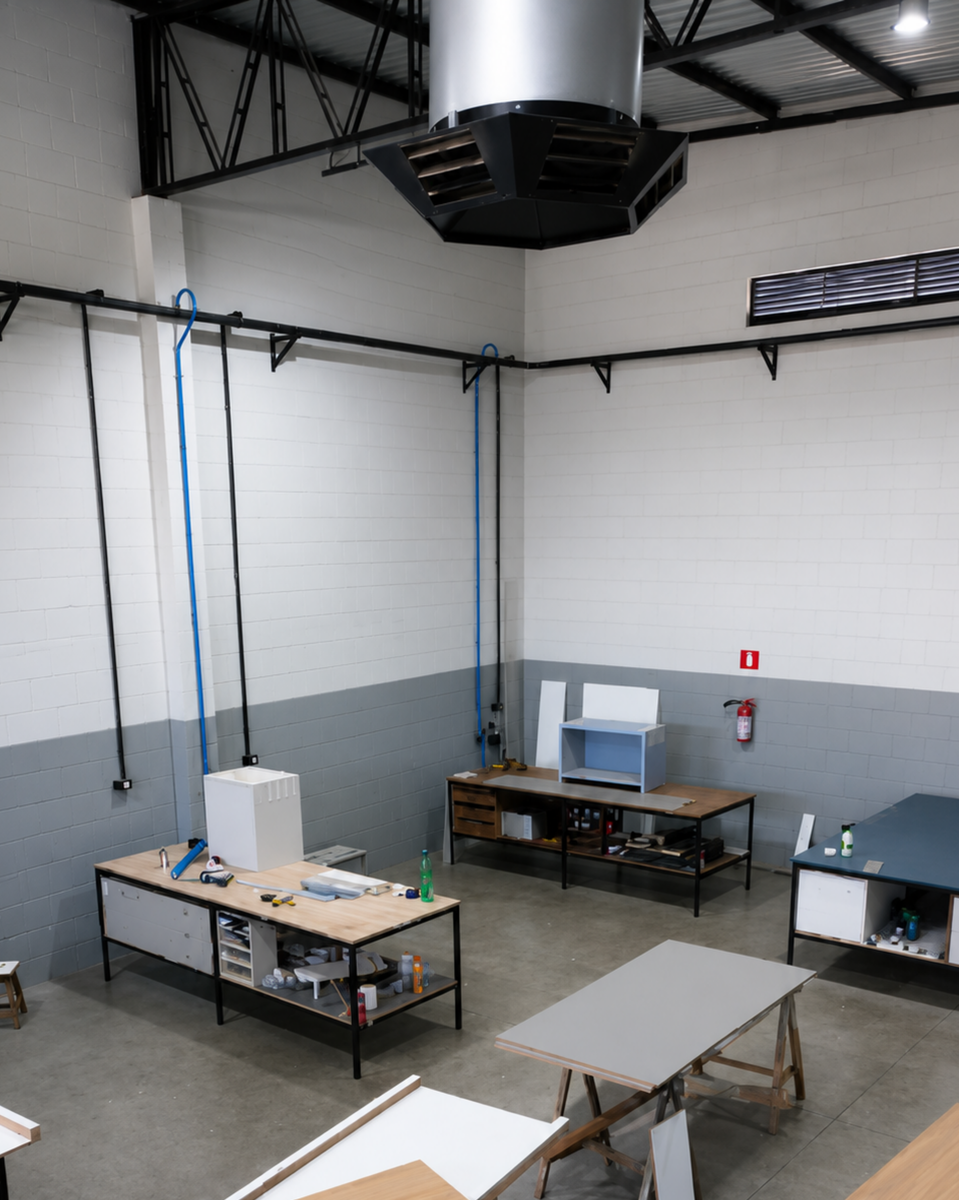 Projeto Europpa — climatização de grande galpão industrial